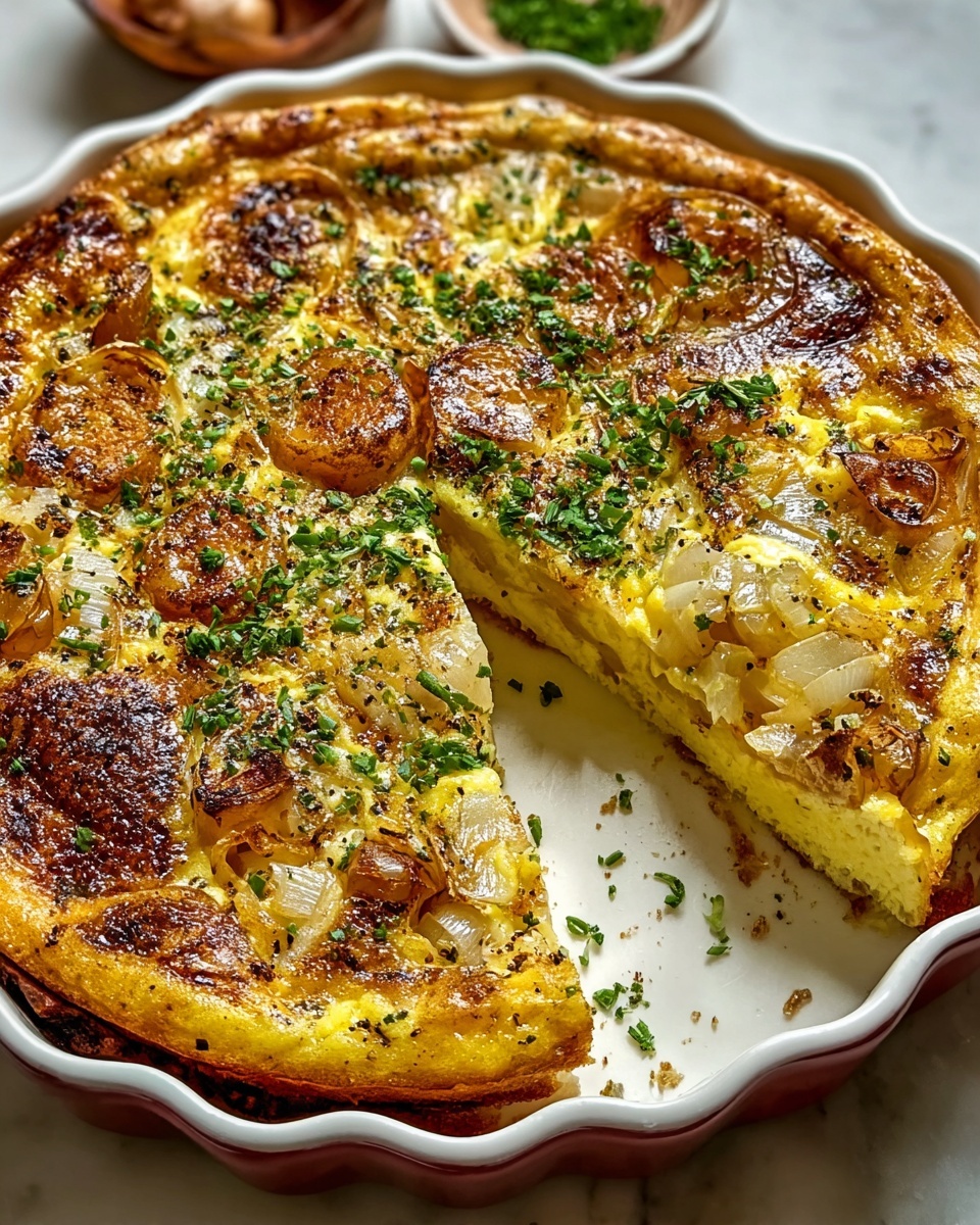 Egga: Egyptian Egg Casserole with Onions and Herbs Recipe - Recipe Image