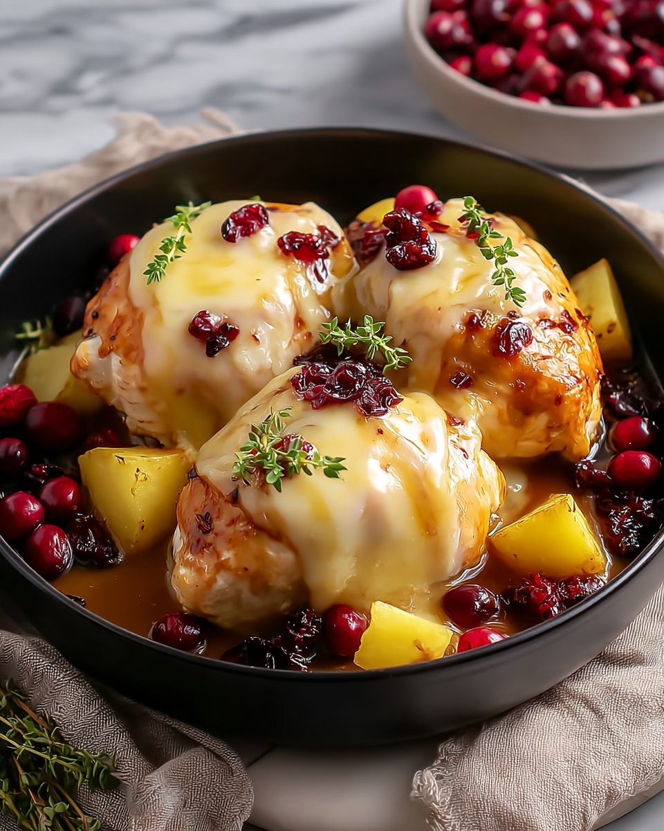 Impressive Cranberry Brie Stuffed Chicken Recipe - Recipe Image