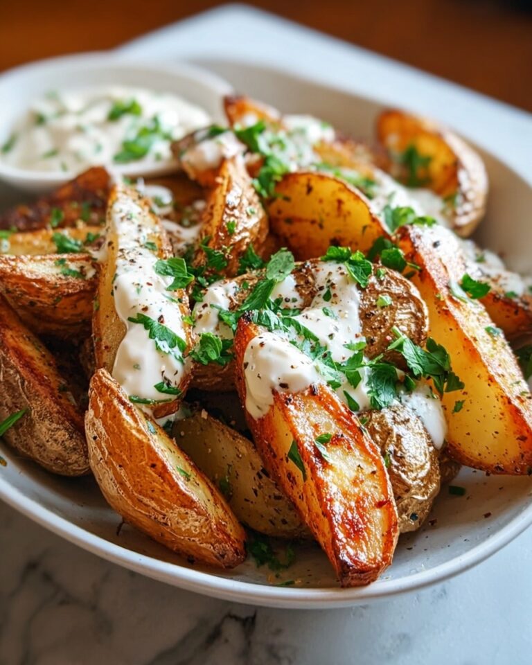 Roasted Potatoes in a Melted Goat Cheese Dressing Recipe