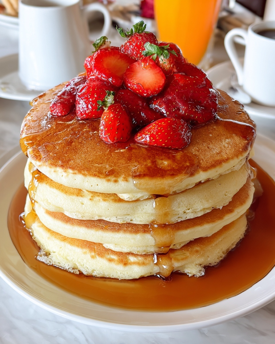 Strawberry Vanilla Pancakes Recipe - Recipe Image