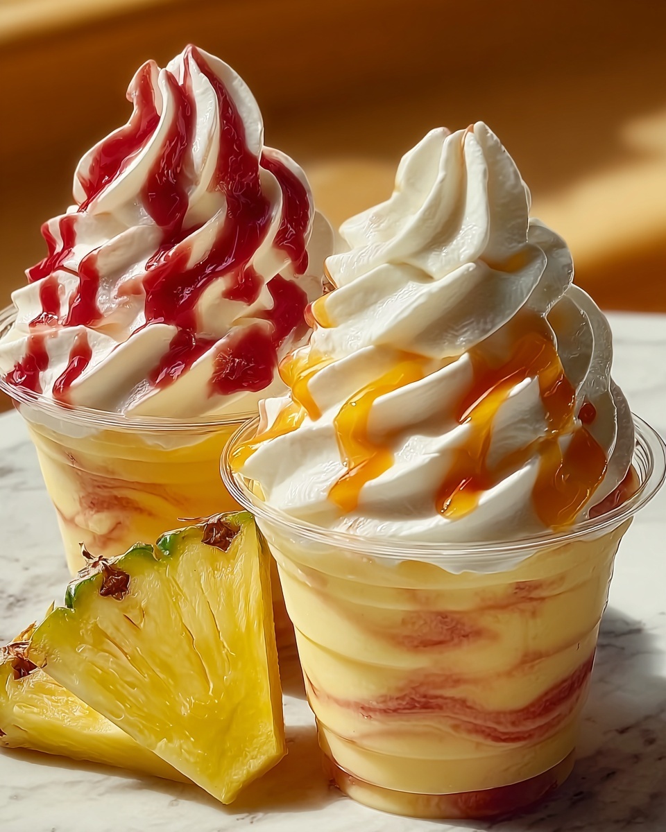 How to Make the Perfect Pineapple Strawberry Swirled Frappuccino Recipe - Recipe Image