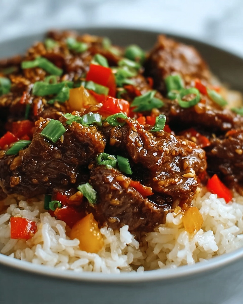 Beef and Pepper Rice Bowl Recipe - Recipe Image