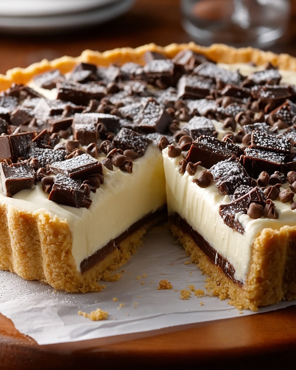 Chocolate Chip Cannoli Pie Recipe - Recipe Image