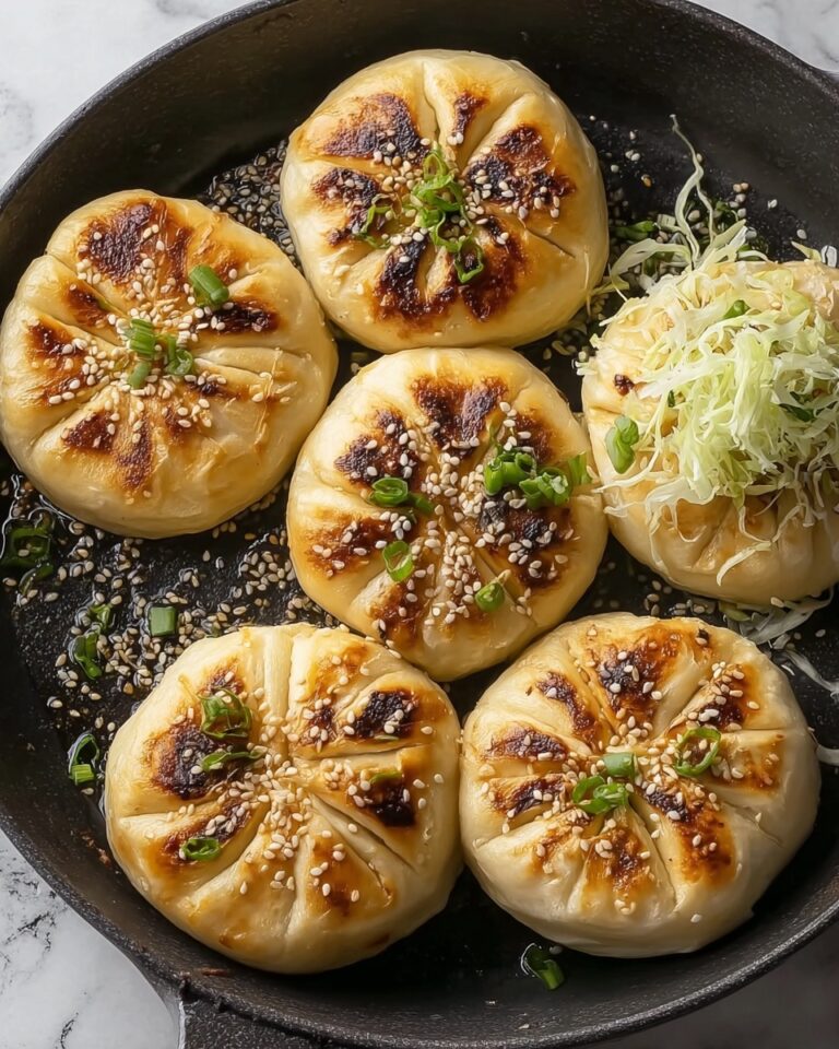 Vegan Pan-Fried Cabbage and Vermicelli Buns Recipe