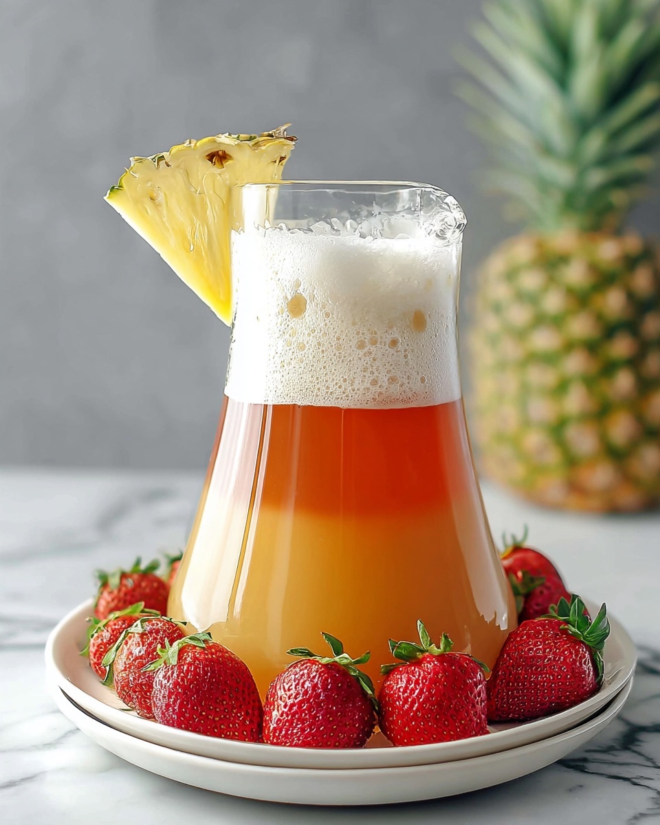 Pineapple Strawberry Agua Fresca Recipe - Recipe Image