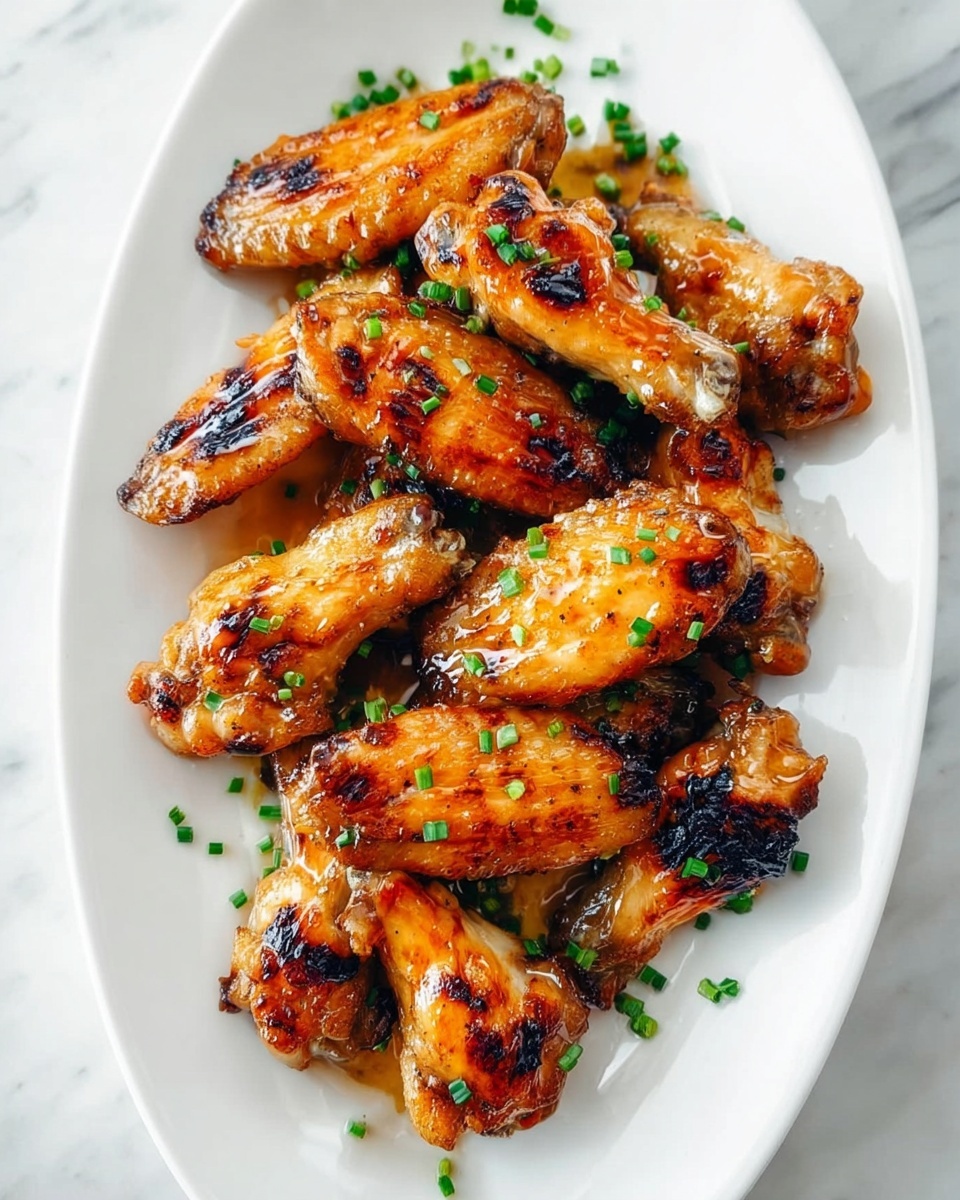 Grilled Honey Garlic Chicken Wings Recipe - Recipe Image