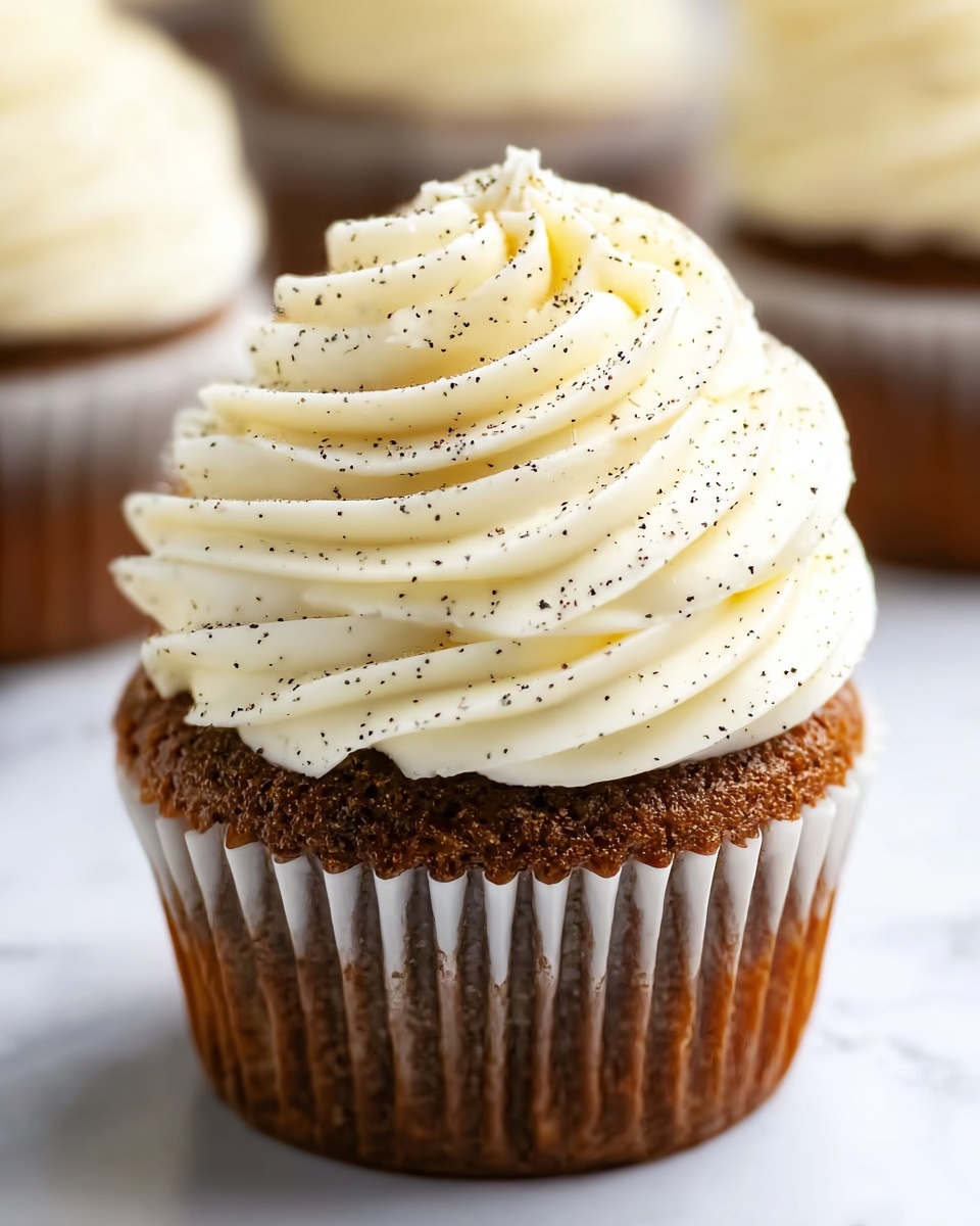 Delicious Pumpkin Cupcakes With Cream Cheese Frosting Recipe - Recipe Image