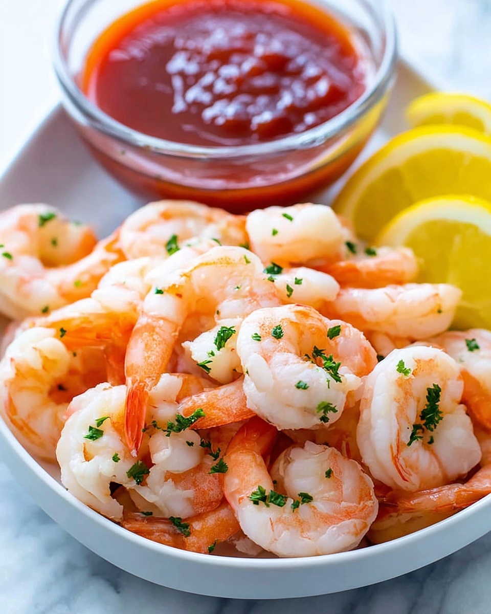 Simple Shrimp Cocktail with Spicy Dipping Sauce Recipe - Recipe Image
