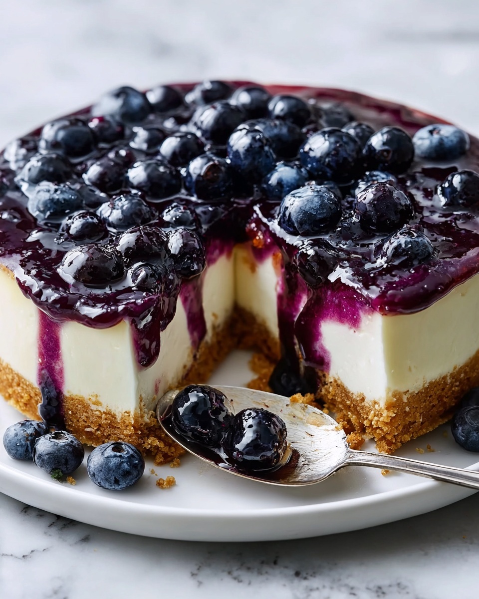 Simple No-Bake Blueberry Cheesecake Delight Recipe - Recipe Image