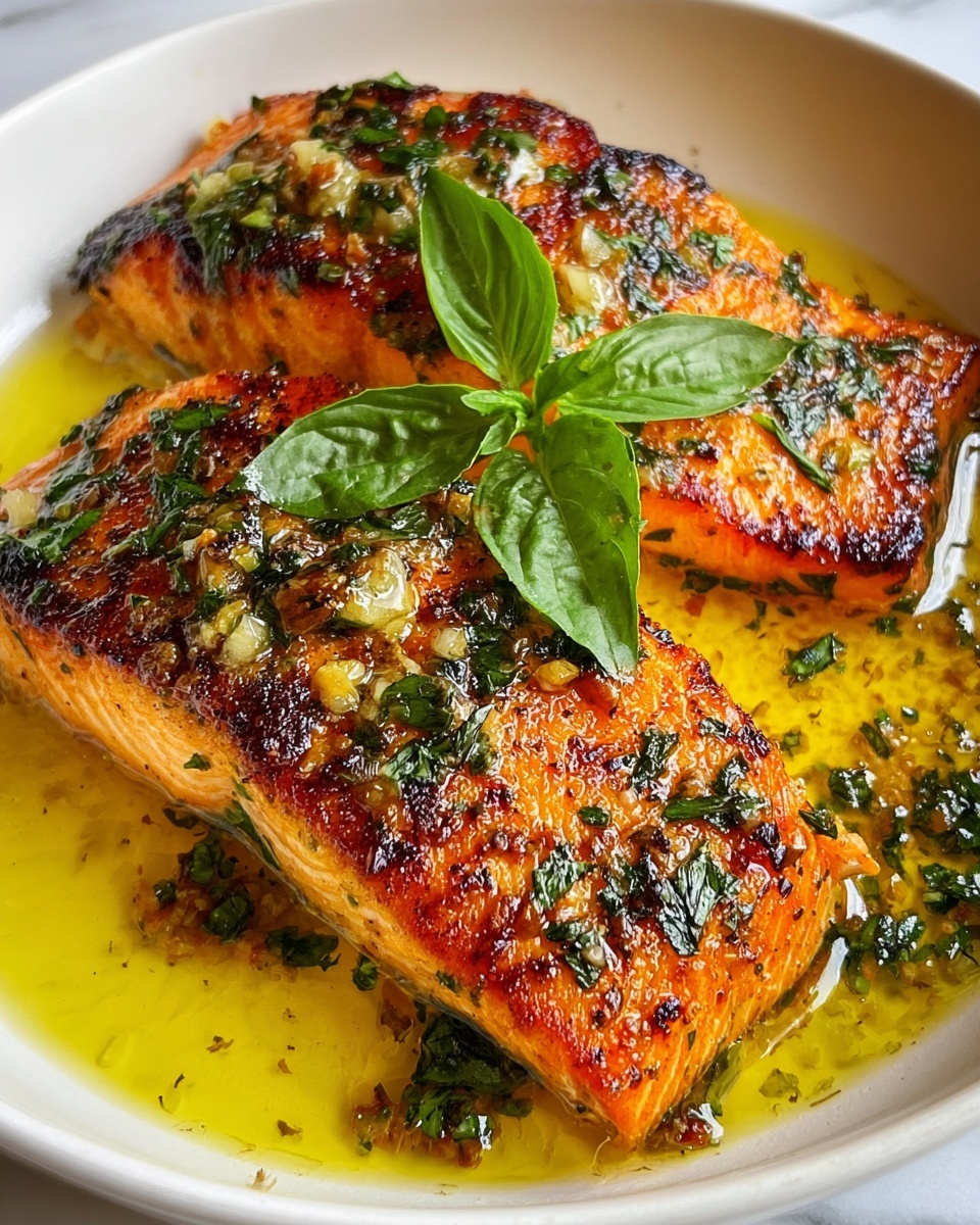 Perfect Roasted Salmon with Flavorful Curry Leaf Butter Recipe - Recipe Image