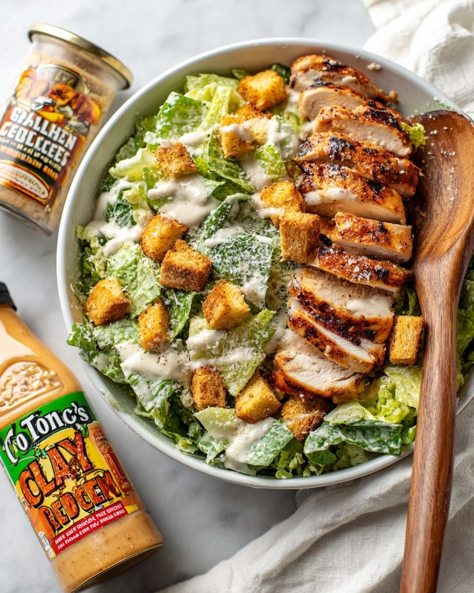 Cajun Chicken Caesar Salad Recipe - Recipe Image