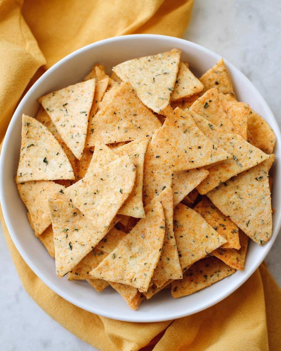 Garlic Herb Pita Chips Recipe - Recipe Image