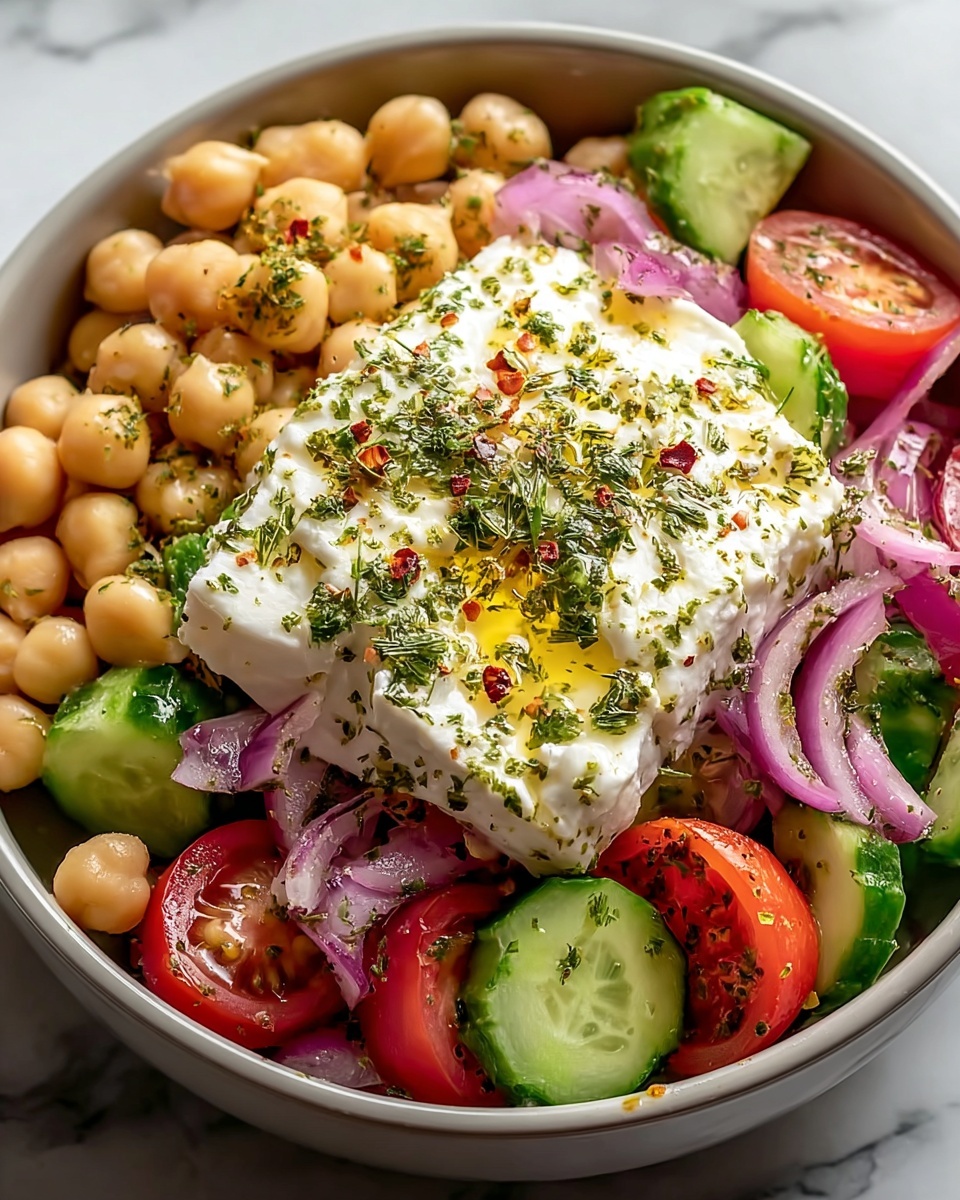 Cottage Cheese and Chickpea Salad – A Refreshing and Protein-Packed Delight Recipe - Recipe Image