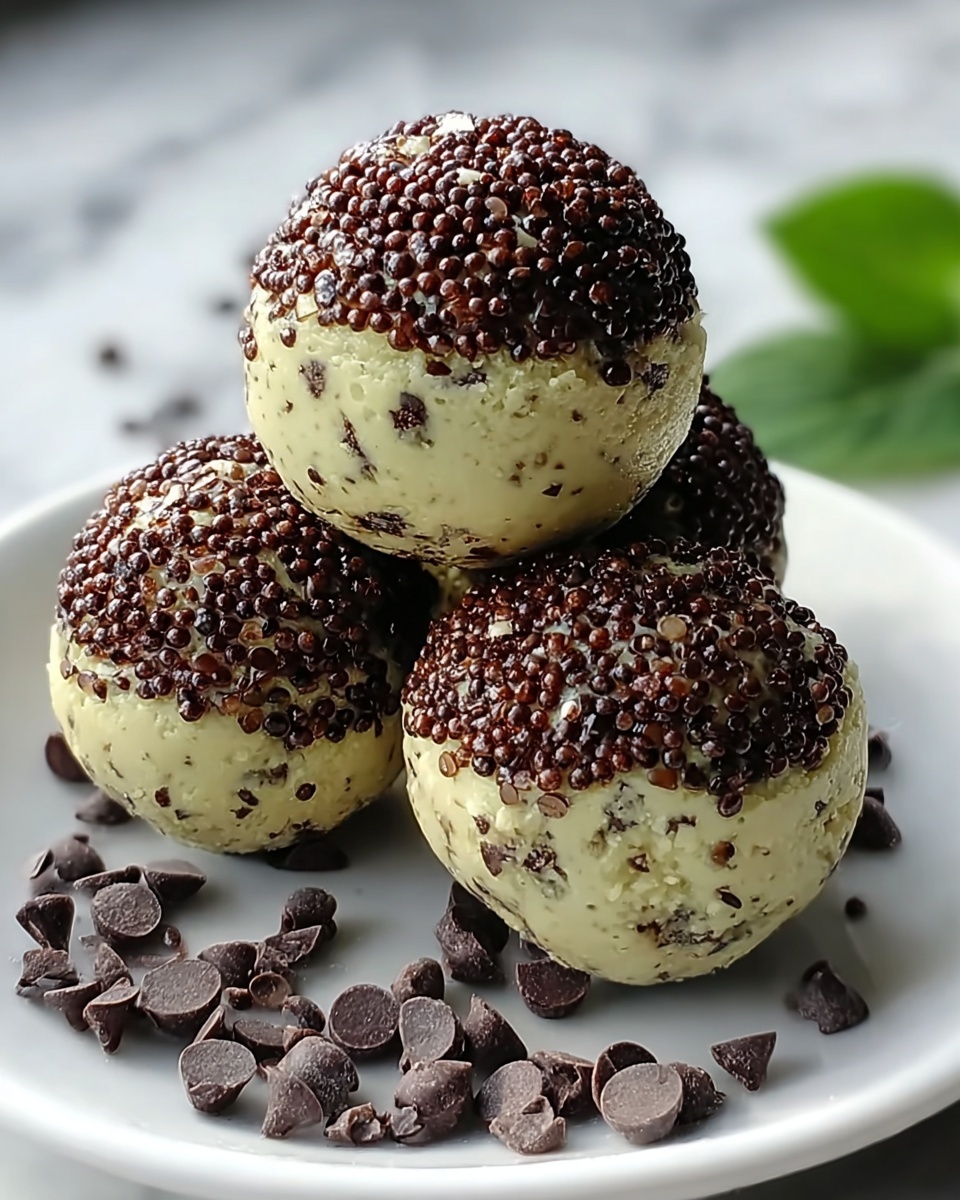 Mint Chocolate Chip Protein Balls: The Perfect Healthy Snack to Energize Your Day Recipe - Recipe Image