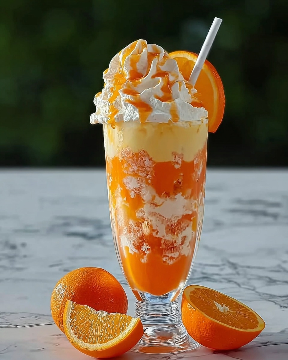 Deliciously Dirty Creamsicle Float Recipe - Recipe Image