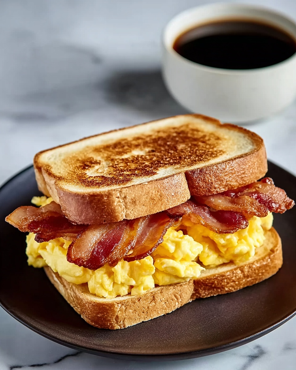Bacon & Egg Breakfast Grilled Cheese Recipe - Recipe Image
