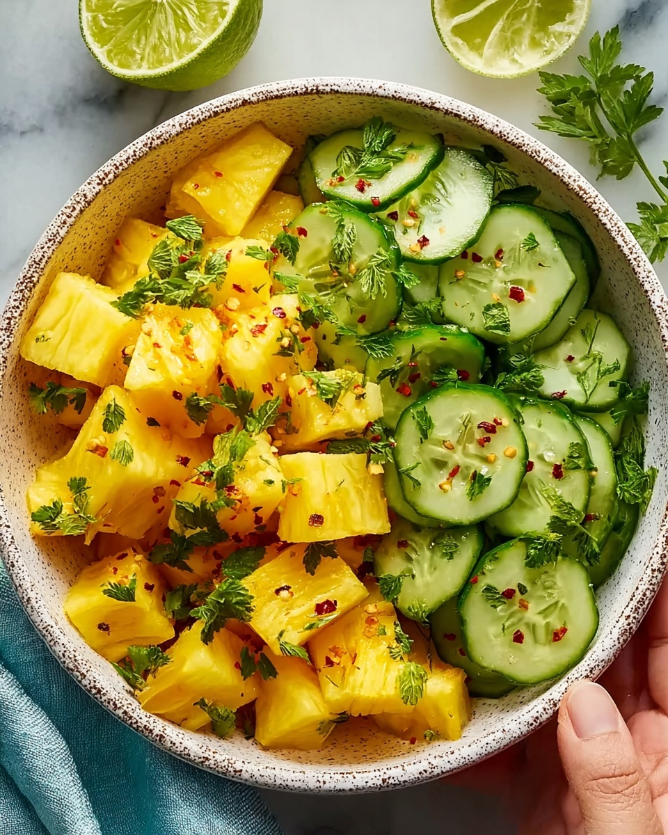 Grilled Thai Shrimp with Pineapple Cucumber Salad Recipe - Recipe Image