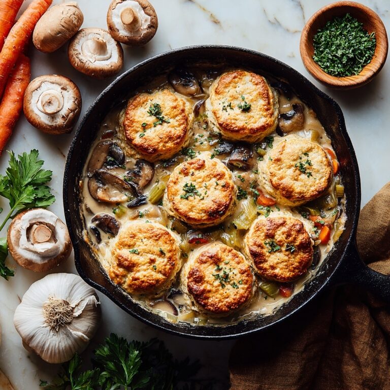 Chicken and Mushroom Cobbler Recipe