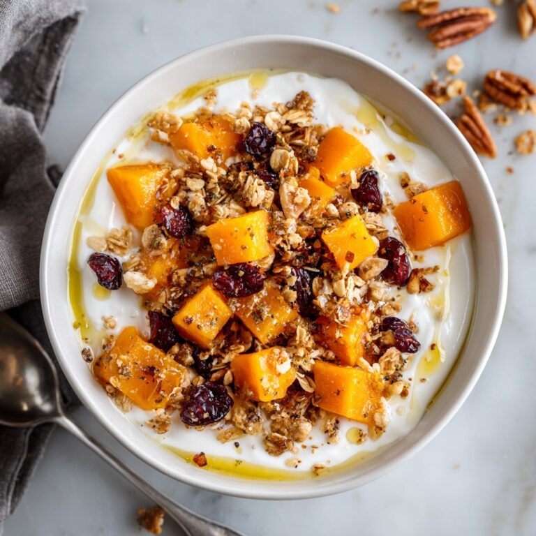 Maple Roasted Butternut Squash Yogurt Bowl Recipe