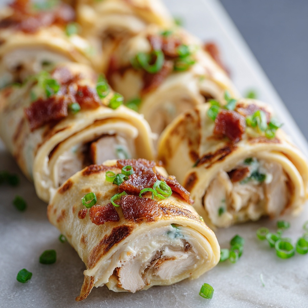 Chicken Bacon Ranch Roll-Ups Recipe - Recipe Image