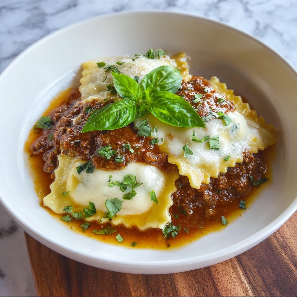 Savory Italian Baked Lasagna Soup Recipe - Recipe Image