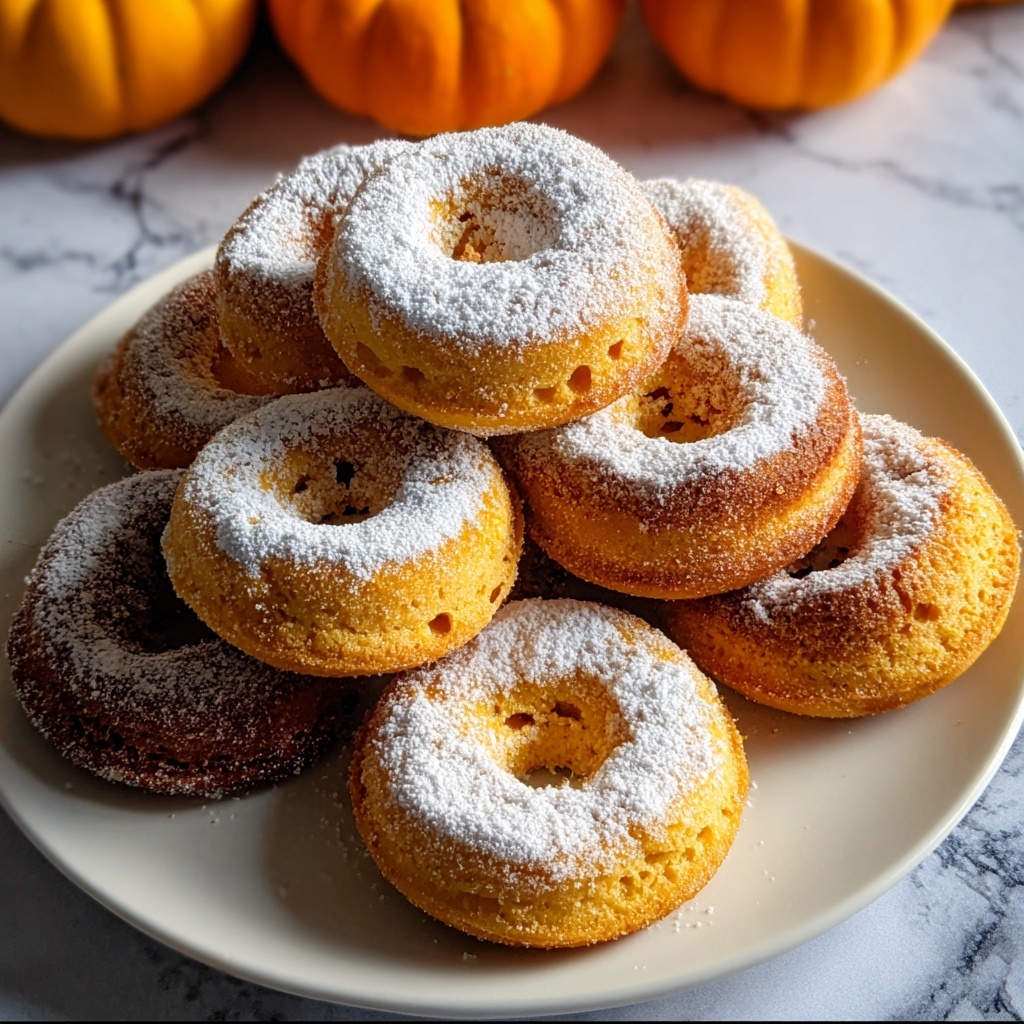 Spiced Baked Pumpkin Donuts Recipe - Recipe Image