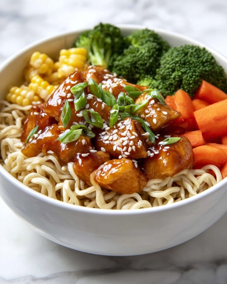 Honey Sesame Chicken Noodle Bake Recipe