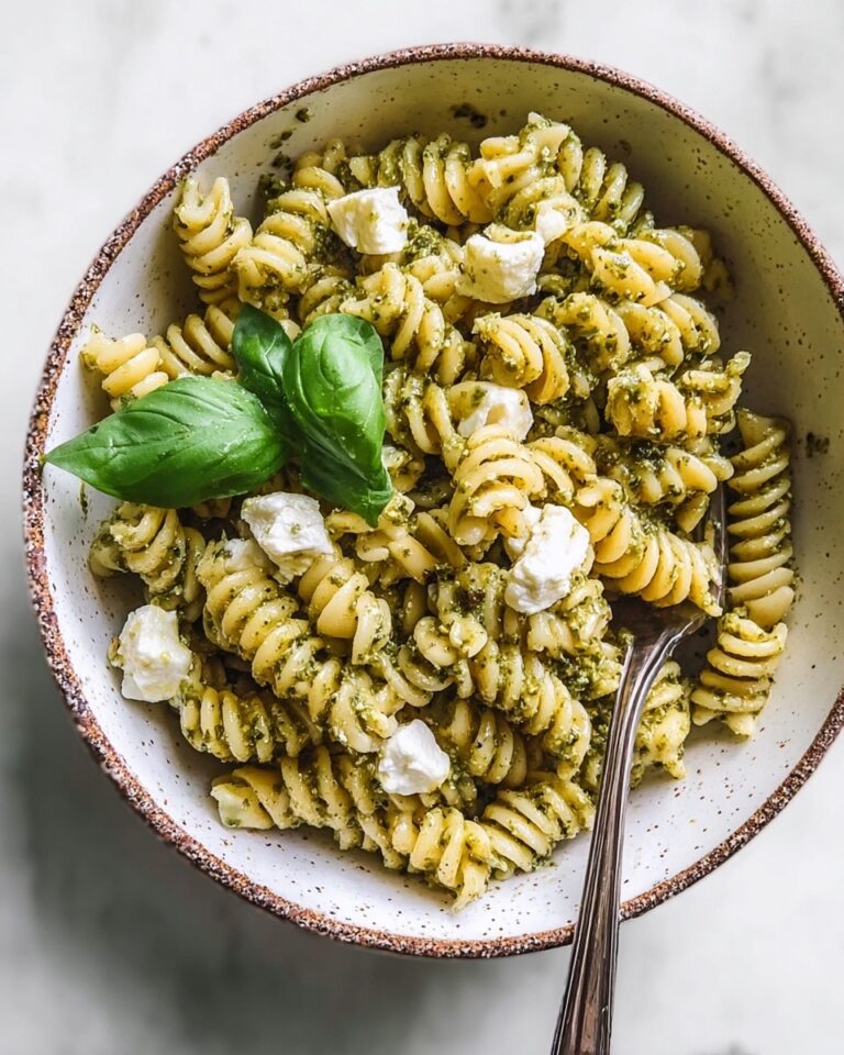 One Pot Melty Burrata Lemon Pesto Pasta Recipe