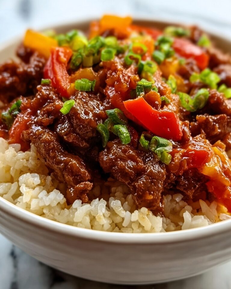 Beef and Pepper Rice Bowl Recipe