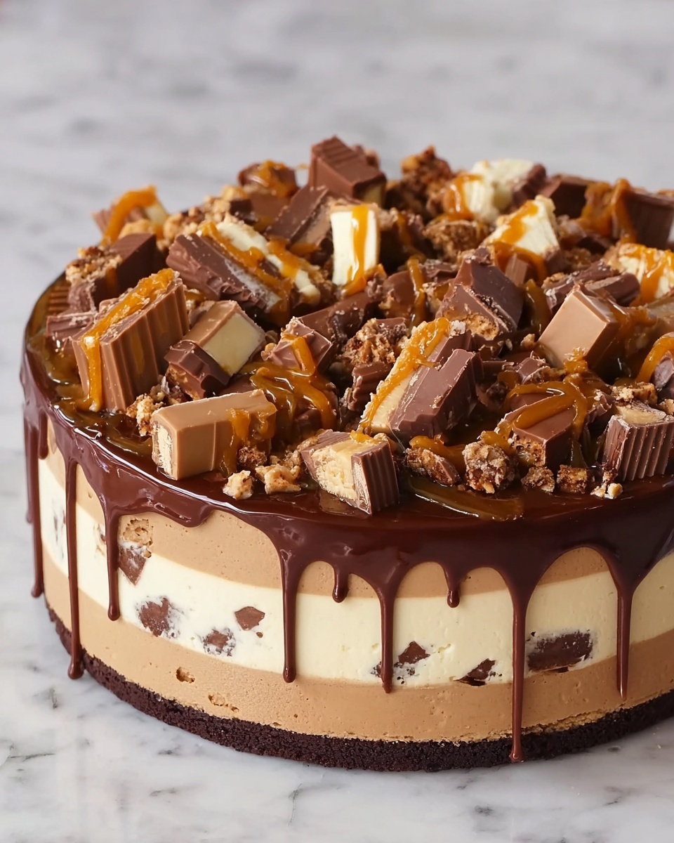 Snickers Cheesecake Recipe - Recipe Image