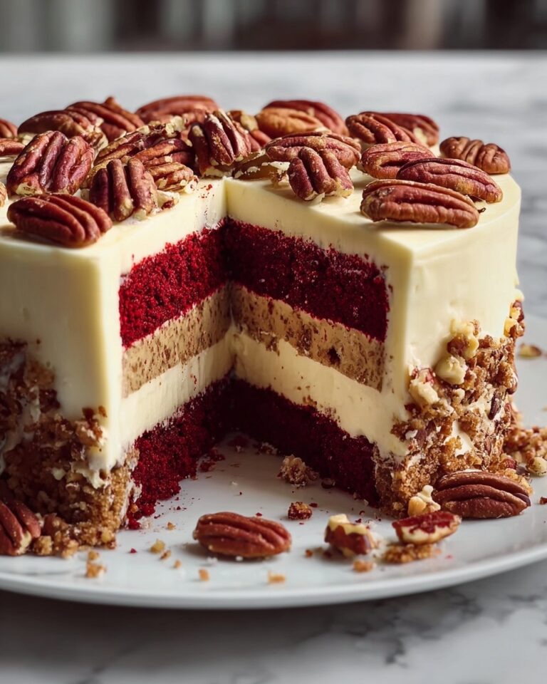 Butter Pecan Red Velvet Cheesecake Recipe