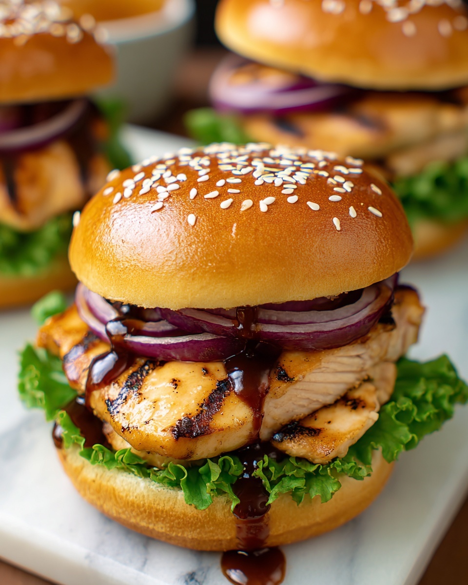 Teriyaki Chicken Burger Recipe - Recipe Image
