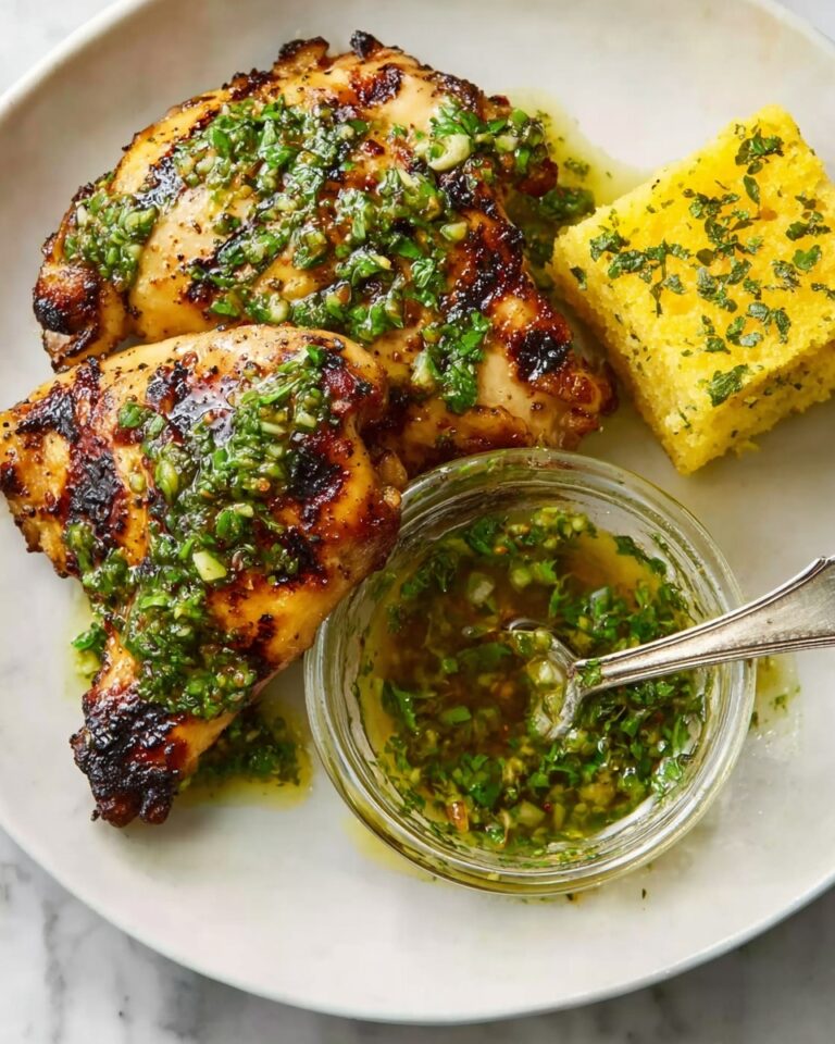 Grilled Chicken Thighs with Chimichurri Recipe