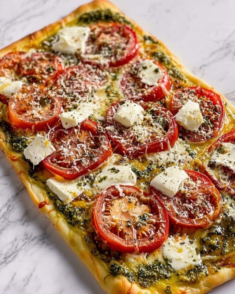 Pesto Caprese Puff Pastry Pizza Recipe