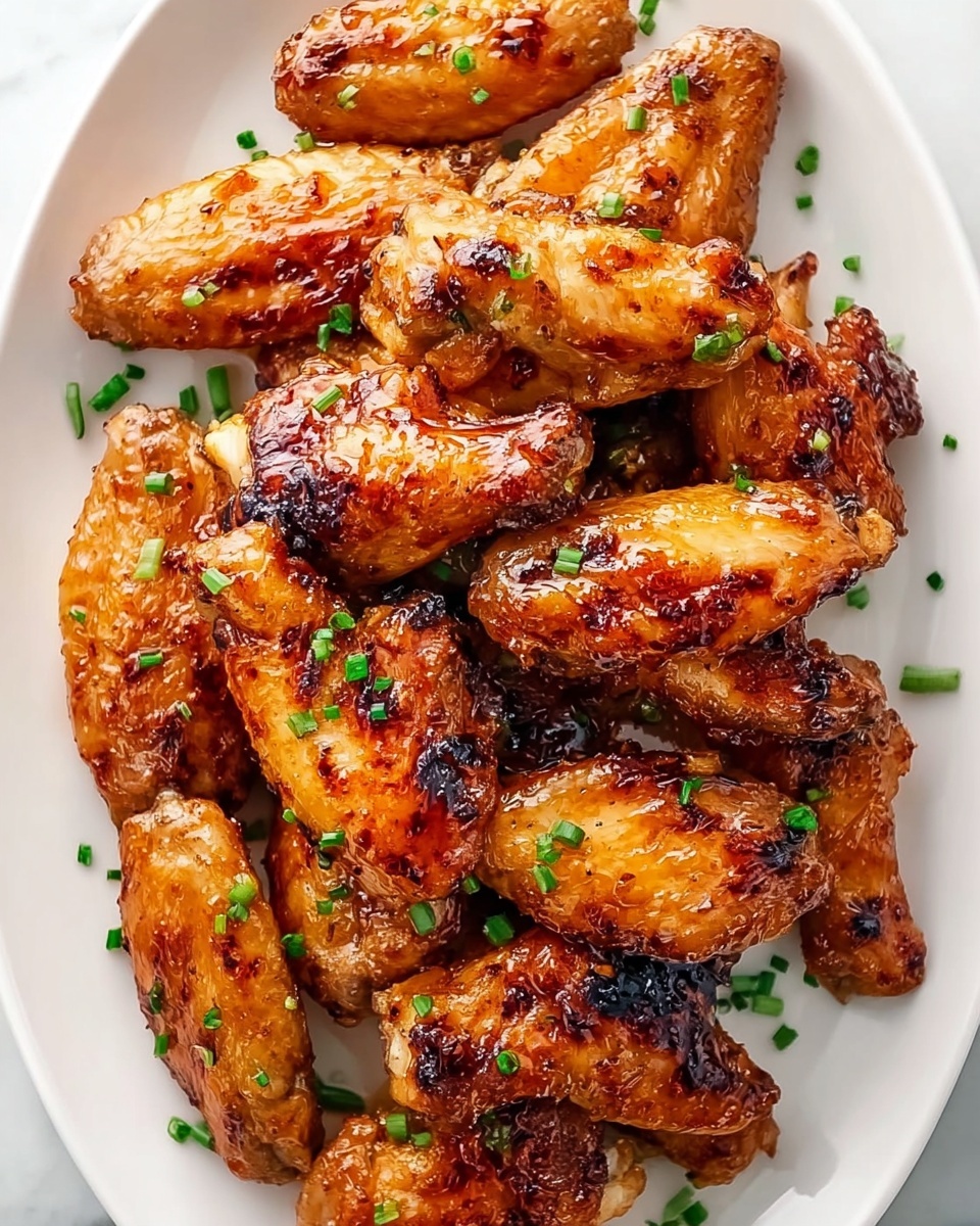 Grilled Honey Garlic Chicken Wings Recipe - Recipe Image