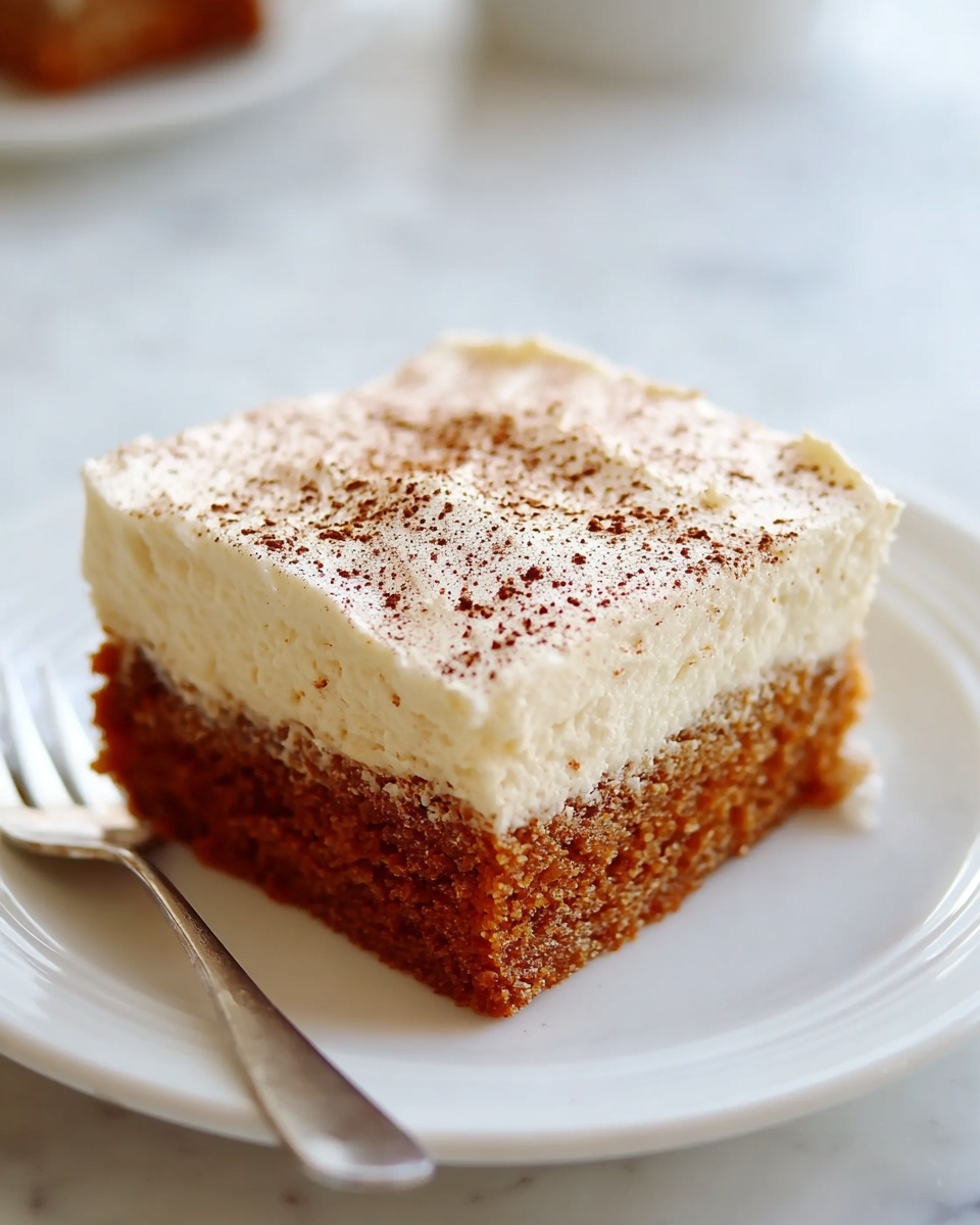 Homemade Pumpkin Bars with Creamy Cheese Frosting Recipe - Recipe Image