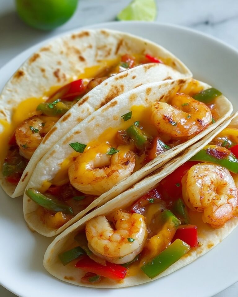 Savory Parmesan Crusted Shrimp Quesadillas Recipe