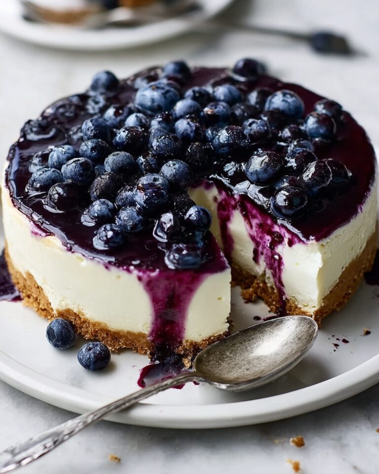 Simple No-Bake Blueberry Cheesecake Delight Recipe