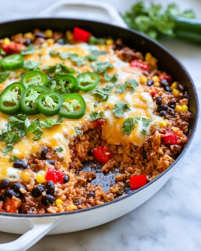 Simple Mexican Beef and Rice Skillet Recipe