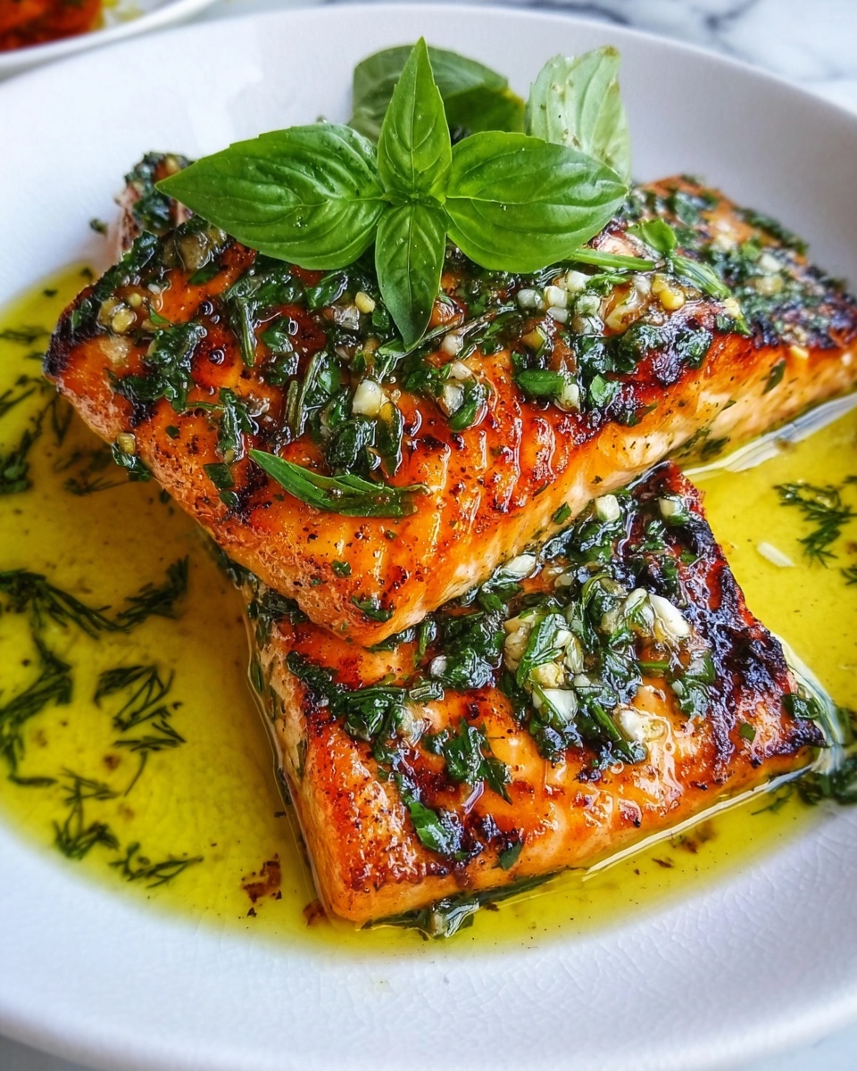 Perfect Roasted Salmon with Flavorful Curry Leaf Butter Recipe - Recipe Image