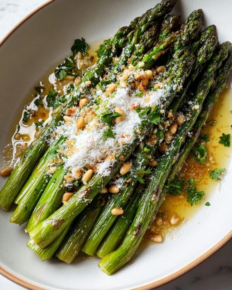 Roasted Asparagus with Savory Parmesan Beans Recipe