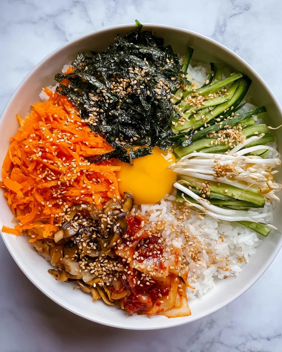 Simple Vegetarian Bibimbap Recipe - Recipe Image