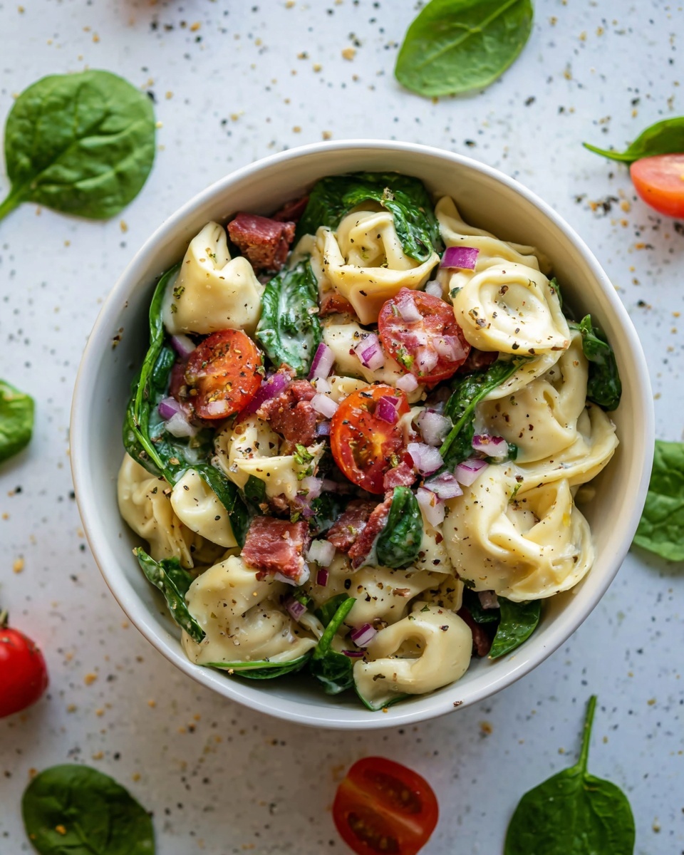 Spinach Tortellini Salad Recipe - Recipe Image