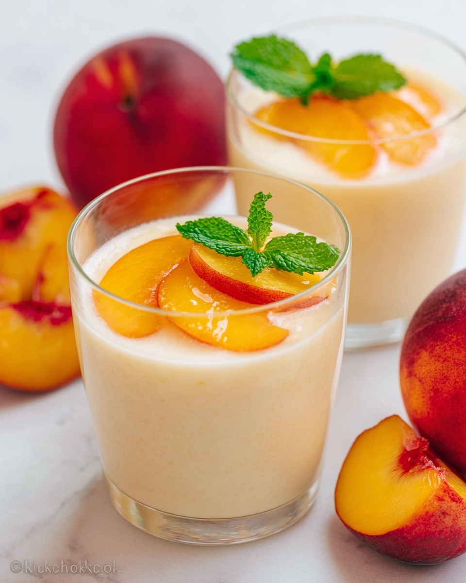 Peach Mousse Recipe - Recipe Image