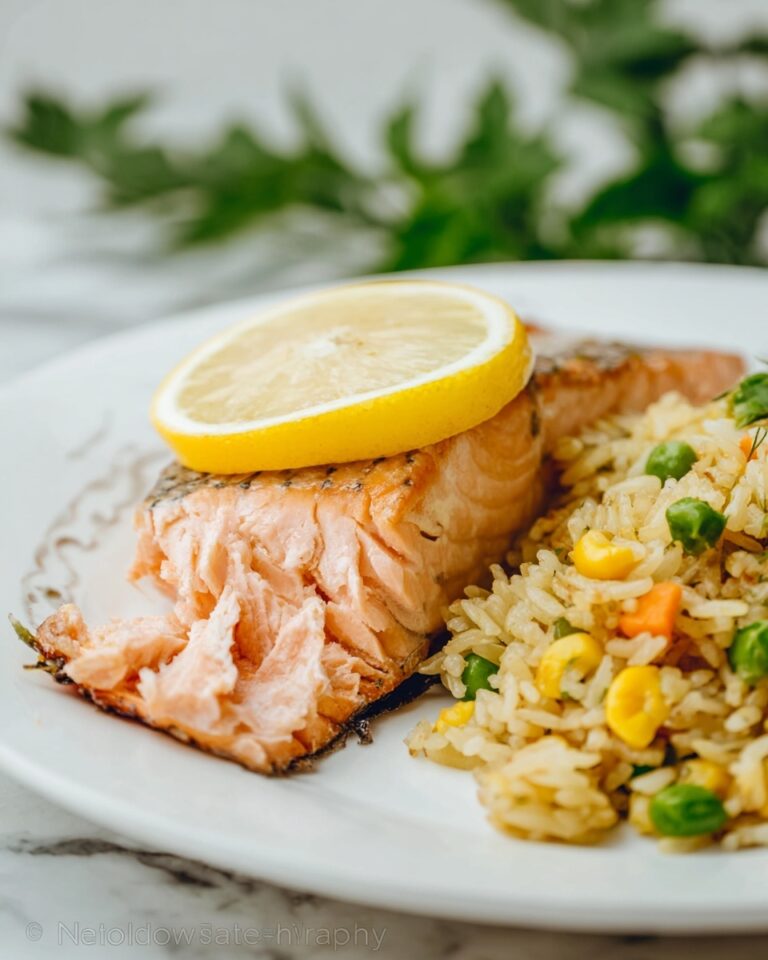 Baked Salmon with Lemon Mayo Glaze Recipe