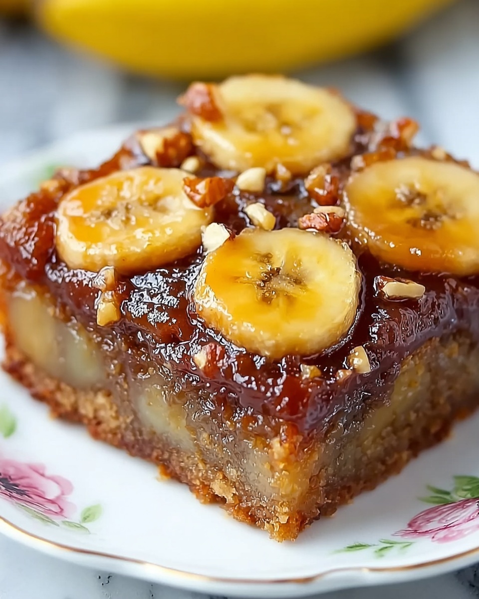 Banana Upside Down Cake Recipe - Recipe Image