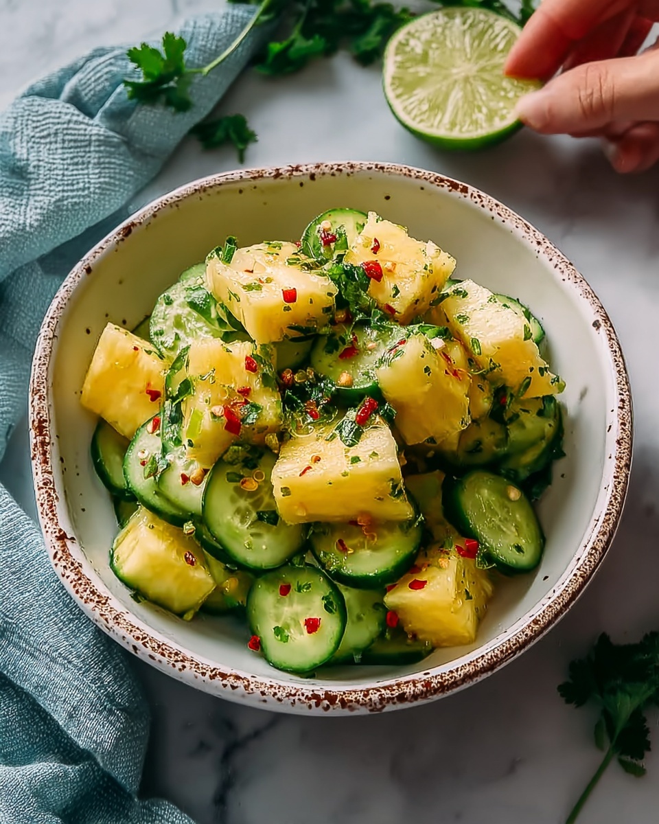 Grilled Thai Shrimp with Pineapple Cucumber Salad Recipe - Recipe Image