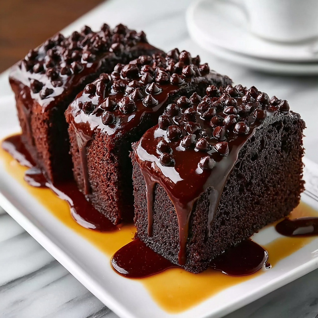Decadent Hot Fudge Brownie Bread Recipe - Recipe Image