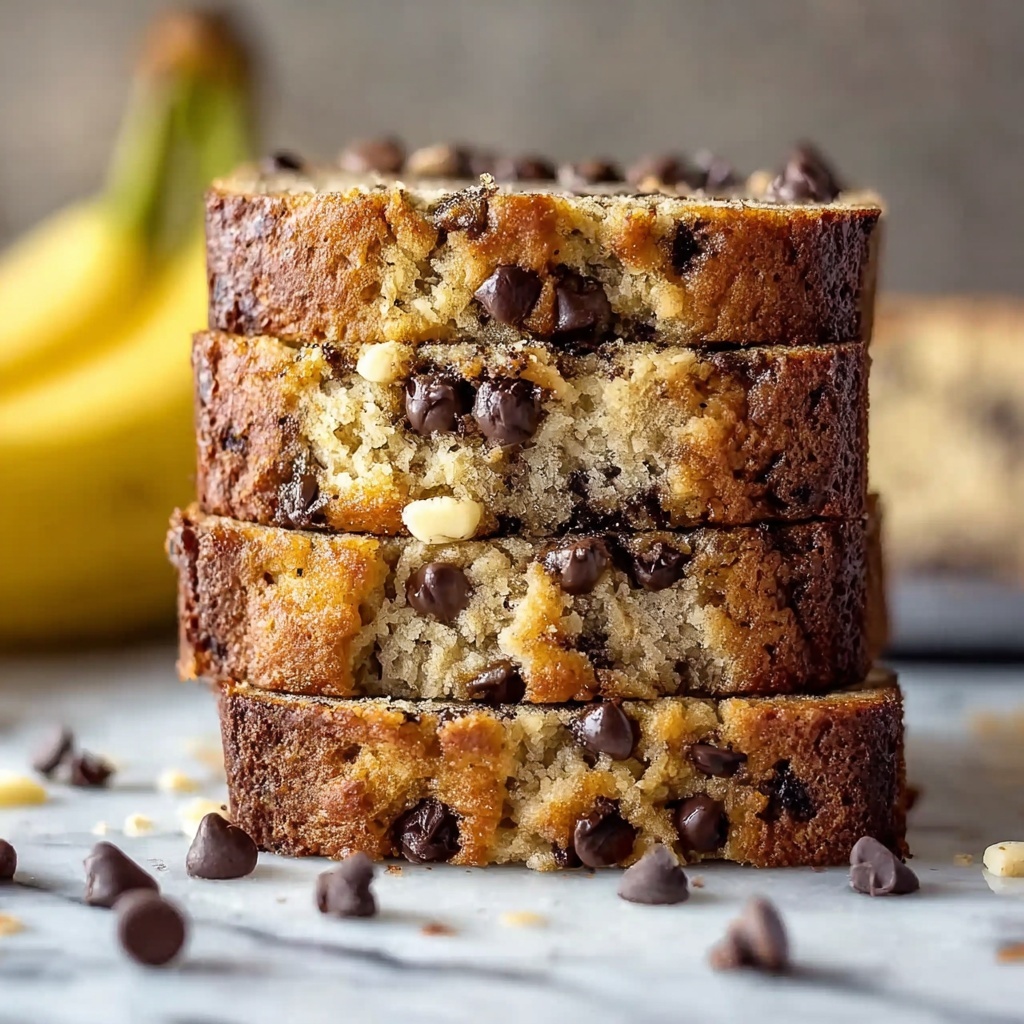 Super Moist Chocolate Chip Banana Bread Recipe - Recipe Image