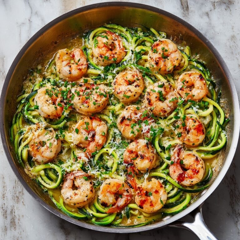 Zucchini Noodle Shrimp Scampi Recipe